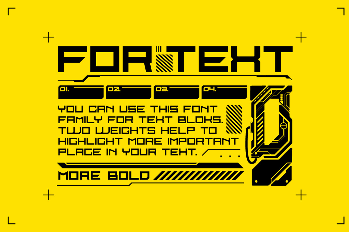 Cyber Grotesk. Font family preview 2