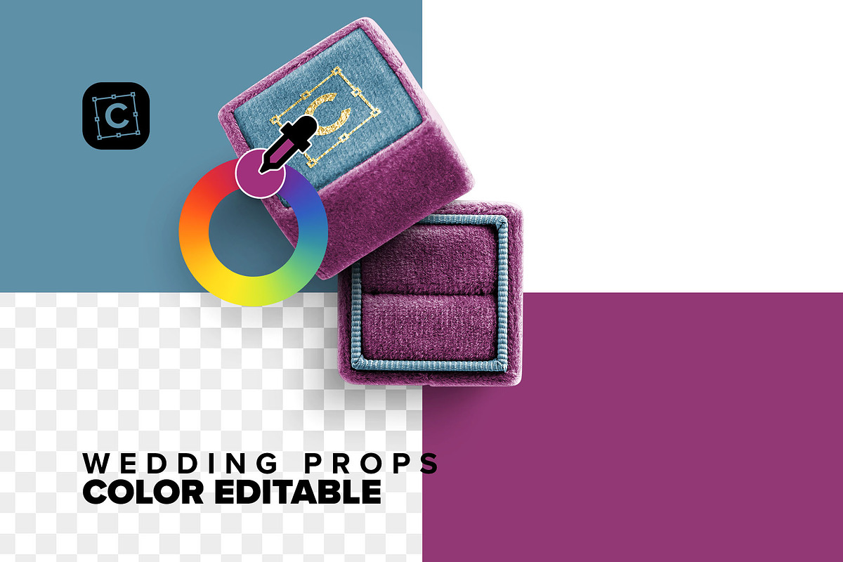 Wedding Props Scene Creator, a Product Mockup by Custom Scene (Photo 3 of 5)