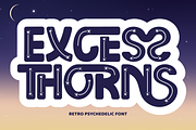 Excess Thorns - Playful Font, a Sans Serif Font by 177Studio (Thumbnail 1 of 8)