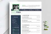 Professional Resume CV Template, a Resume Template by Blackcloud_Creations (Thumbnail 3 of 8)