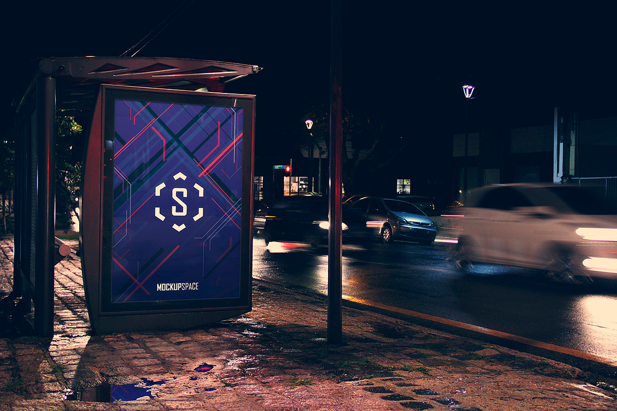 Outdoor Ad Billboard - 9 Mock-up, an Advertising Mockup by MockupSpace (Photo 4 of 9)