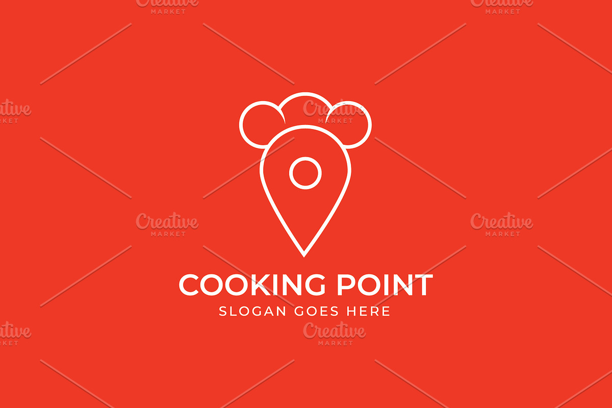 Cooking Point Food Logo, a Branding & Logo Template by Creattlle (Photo 2 of 4)