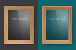 Wooden Frames With Glass.