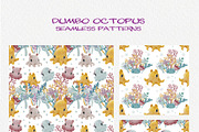 Dumbo Octopus Clipart and Patterns, an Animal Illustration by LukaJreym (Thumbnail 9 of 9)