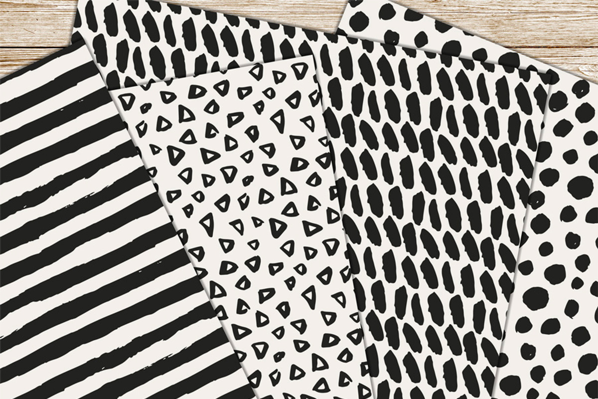 Ink Patterns, a Pattern Graphic by PeDe Designs