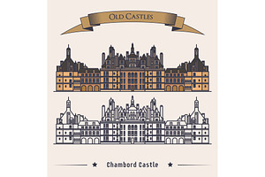 French Chateau Chambord castle building., an Illustration by Elegant Solution