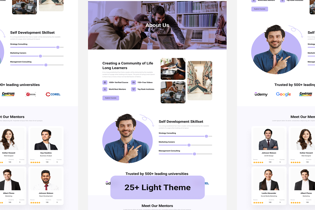 Elearning Online Course Web UI Kit, an UI Kit Template by Creative Perspective (Photo 7 of 8)