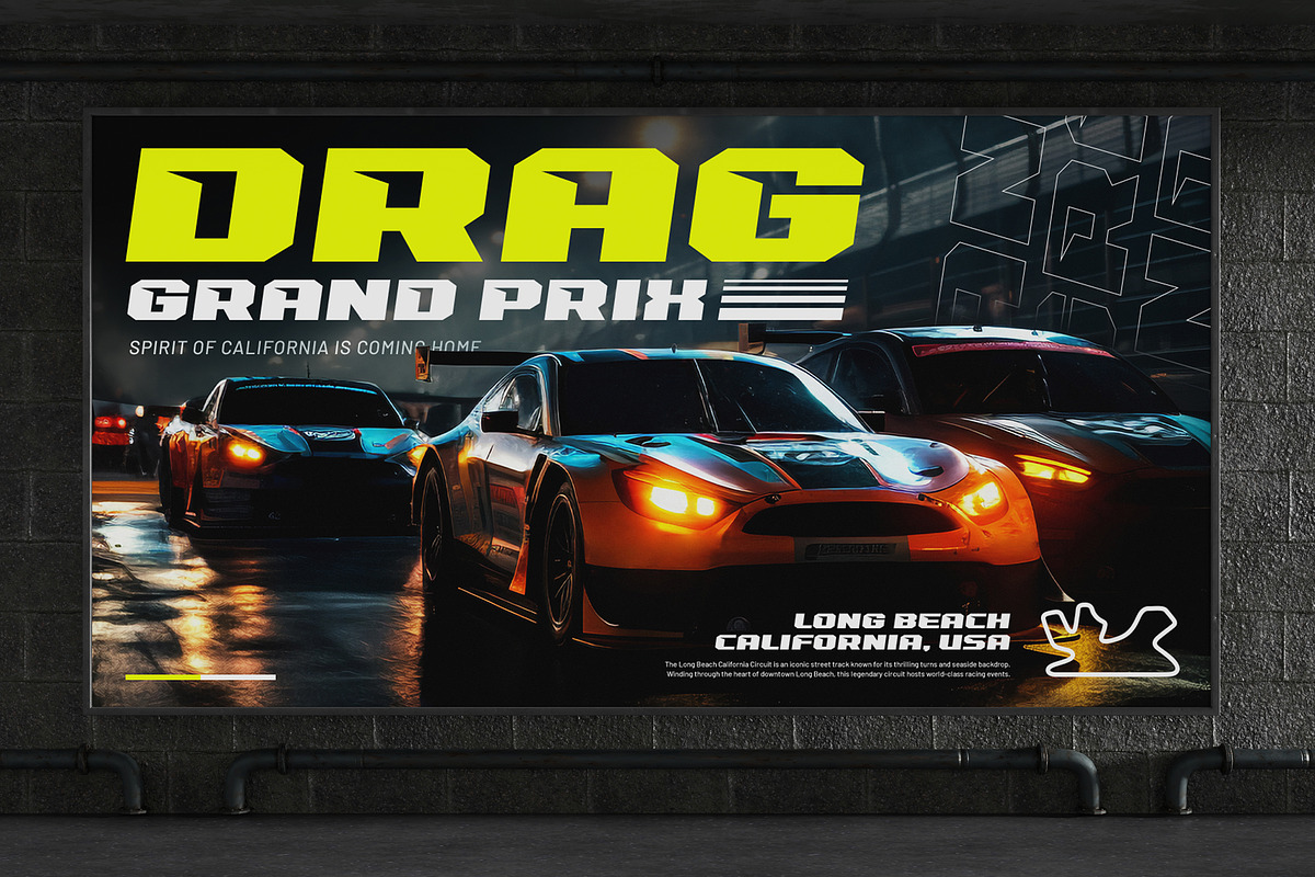 Dark Turbo - Bold Italic Racing Font, a Sans Serif Font by Typia Nesia (Photo 8 of 12)