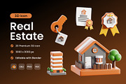 Real Estate 3D Icon Pack, a 3D by Home Studio (Thumbnail 1 of 6)