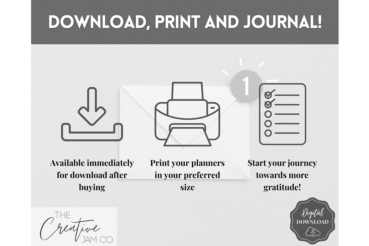 Gratitude Journal Printable Bundle, a Templates & Theme by Templatables (Photo 9 of 10)