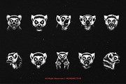 10 Bundle Dark Art Lemur Animal, an Illustration by Morspective (Thumbnail 6 of 7)