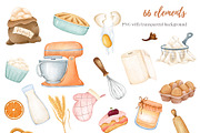 Cute baking digital clipart, a Food Illustration by Mespilia (Thumbnail 3 of 3)