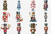 Christmas Nutcracker Clipart, an Illustration by Black Bird Studio (Thumbnail 4 of 6)