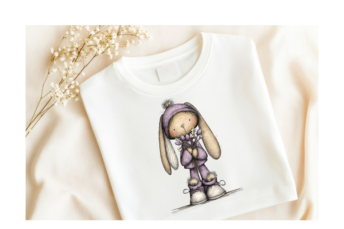 Funny Easter Bunny Clipart Bundle, an Illustration by GatewayDesign (Photo 6 of 6)