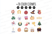 Holiday Elements Clipart Set, a Seasonal Illustration by Palau (Thumbnail 8 of 10)
