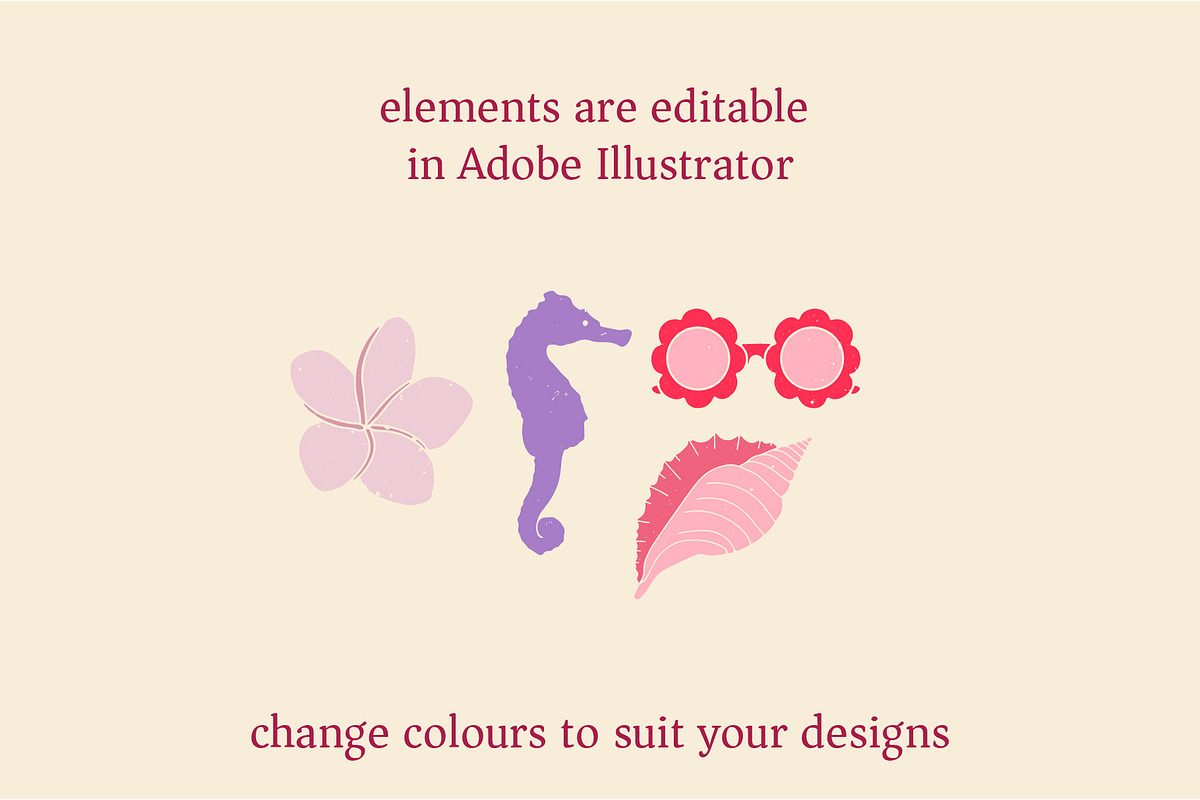 Summer Cute Mermaid Handrawn Clipart, a Decorative Illustration by Ginny and Sam (Photo 9 of 15)