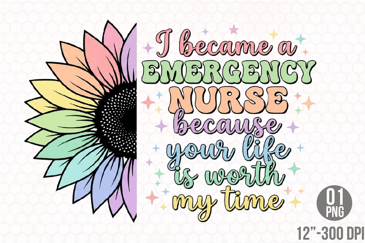 I Became Emergency Nurse Sublimation, a Seasonal Illustration by Designking (Photo 1 of 4)