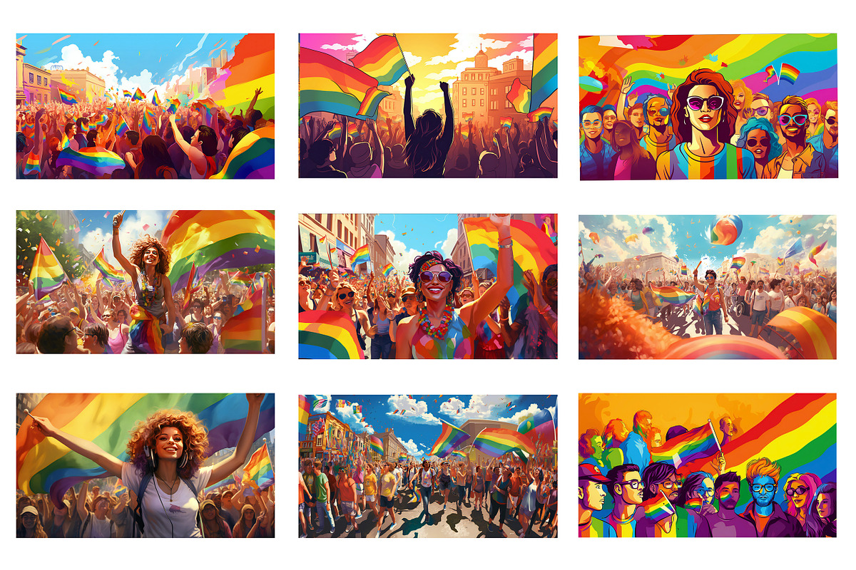 Gay Pride Parade LGBT, a Person Illustration by VetalStock (Photo 2 of 3)