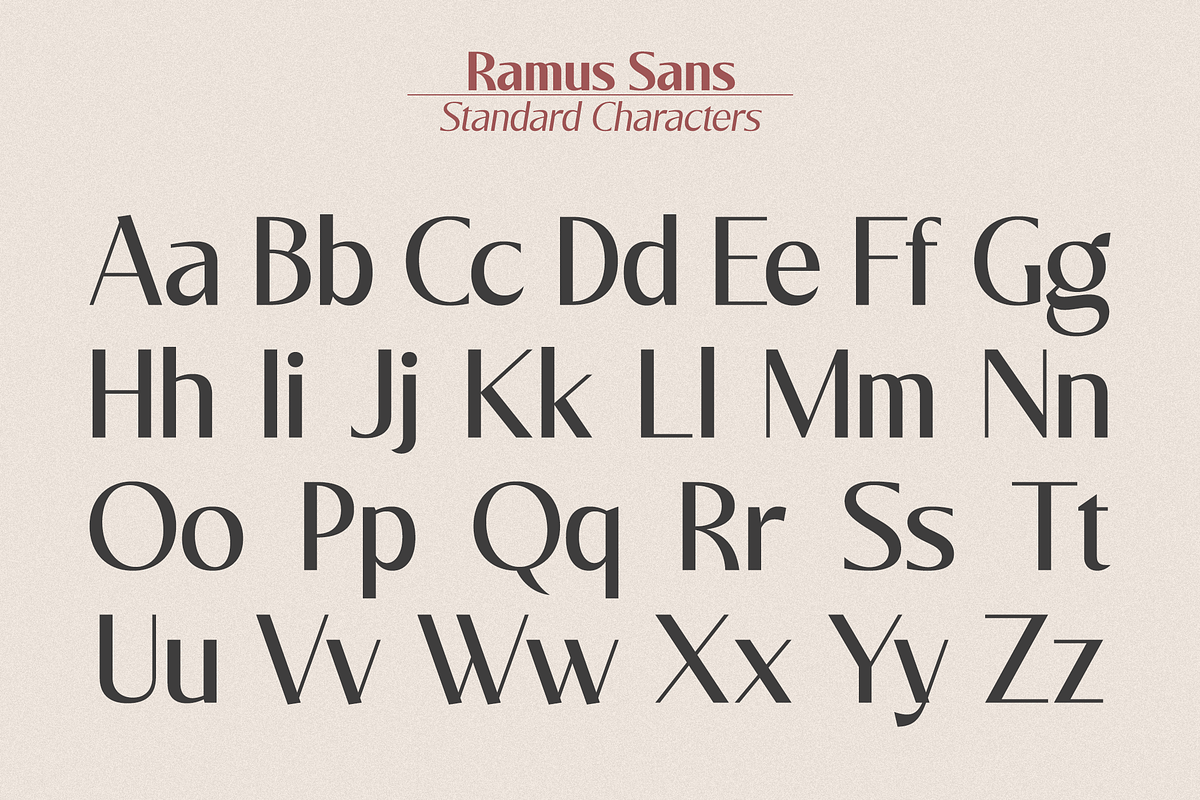 Ramus Sans - Simple Clean Font, a Sans Serif Font by Sign Studio (Photo 8 of 11)