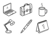 Interior Design Studio Icon Set, an Outline Icon by adenpinkstore (Thumbnail 9 of 12)