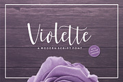 Violette Script Font, a Script Font by Sronstudio (Thumbnail 1 of 13)