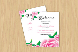 Wedding Welcome Basket Tag, a Stationery Template by retrographix