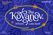 Kovanov - Latin Serif Family, a Serif Font by Subqi Std (Thumbnail 1 of 10)