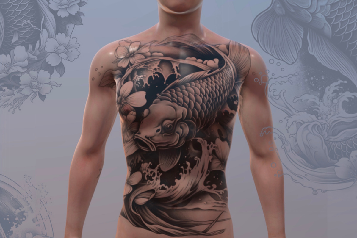 Koi Carp Fish Designs for Procreate, a Brush Add-On by Torus1 (Photo 3 of 8)