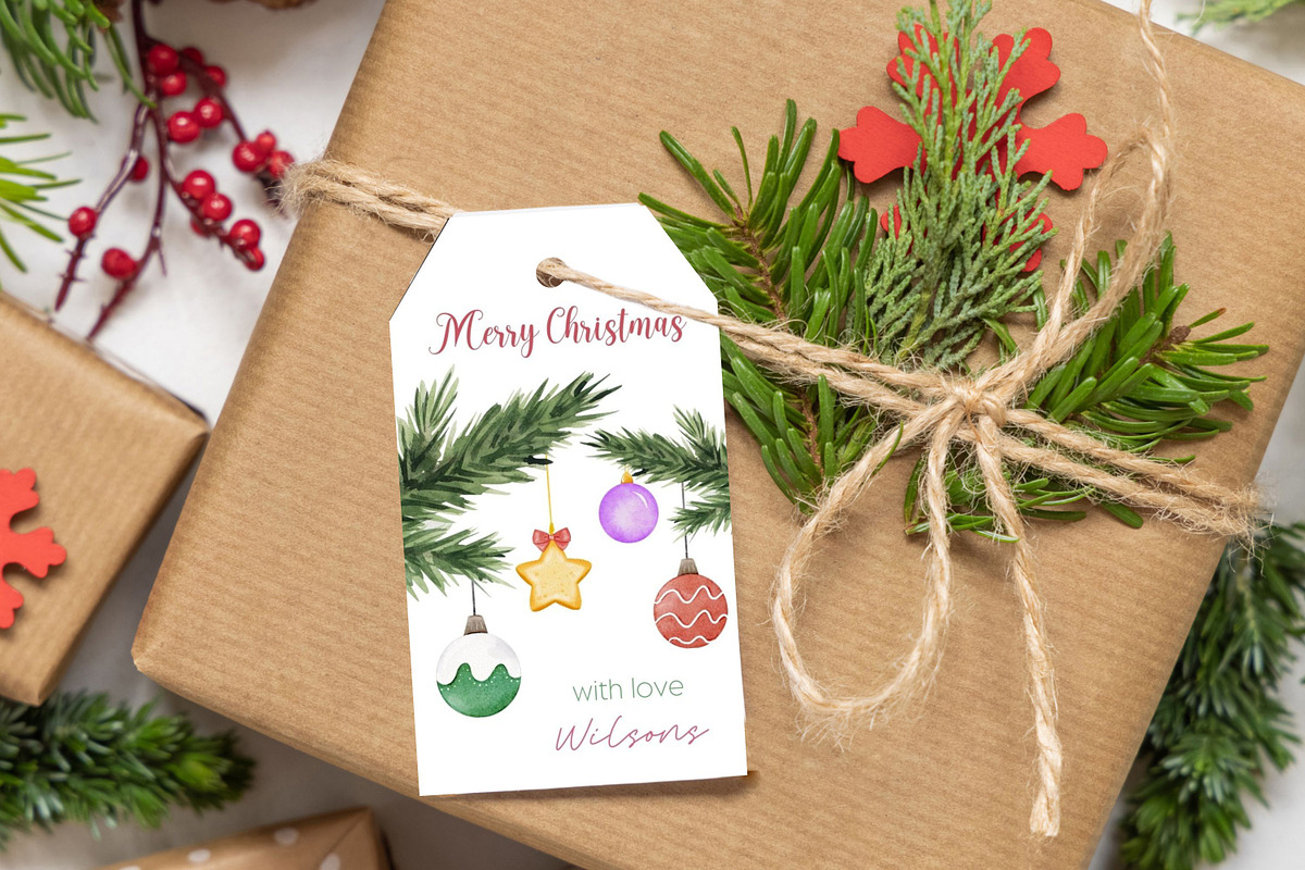 10 Christmas gift tags - Canva, a Print Template by Adalin Shop (Photo 2 of 9)