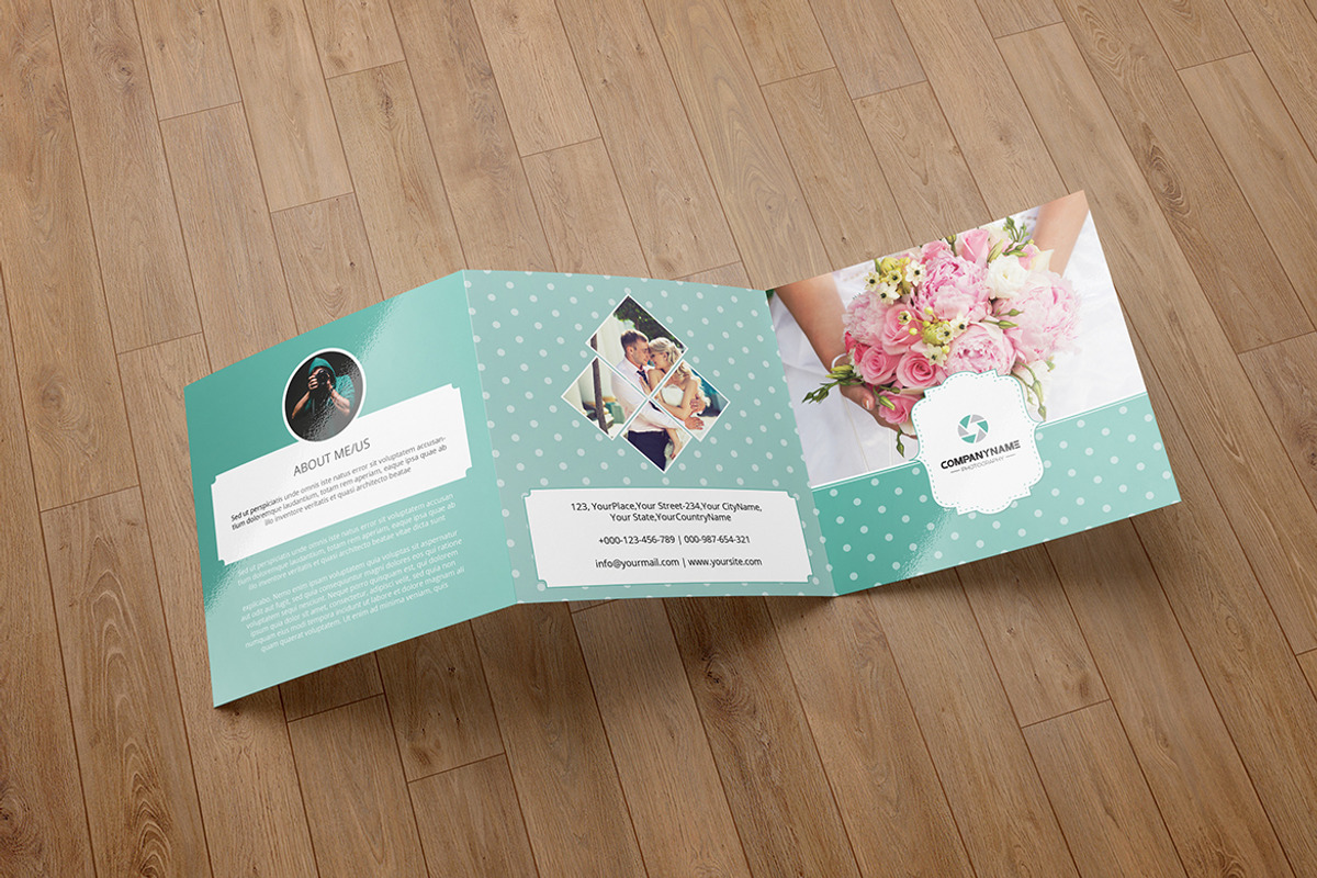 Square Trifold Photography Brochure, a Brochure Template by SmmrDesign (Photo 3 of 4)