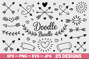 Doodle Flourish Element SVG Bundle, a Photo by Actual Pixel (Thumbnail 1 of 2)