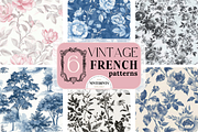 French Toile De Jouy Patterns, a Pattern Graphic by Ninterints (Thumbnail 1 of 7)