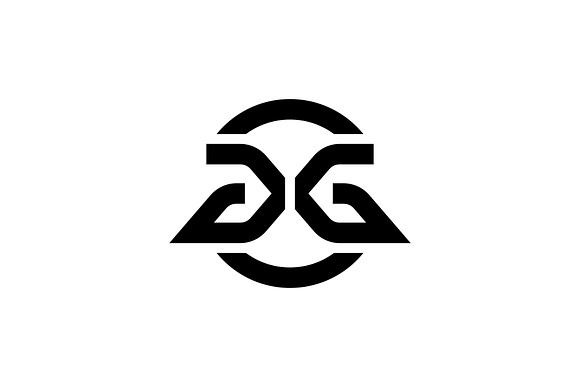 Monogram Initial Letter GG Logo preview 2