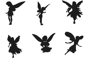 Fairy Silhouette Set 1 Procreate