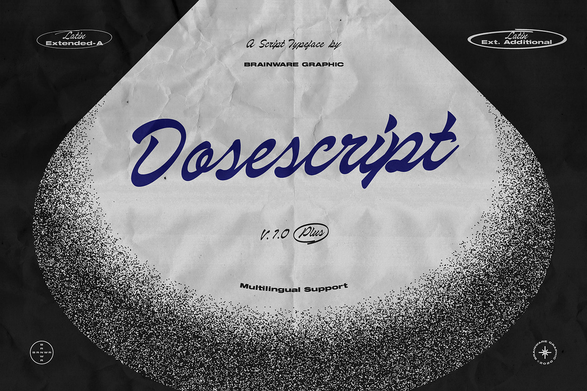 Dosescript - A classic script, a Script Font by Brainware Graphic (Photo 1 of 13)