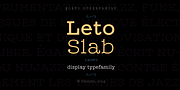 Leto Slab, a Slab Serif Font by Glen Jan (Thumbnail 1 of 9)