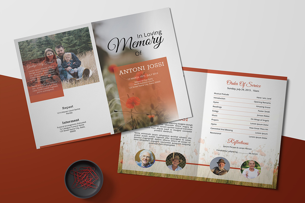 Funeral Program Template v998, a Brochure Template by Template Shop (Photo 1 of 5)