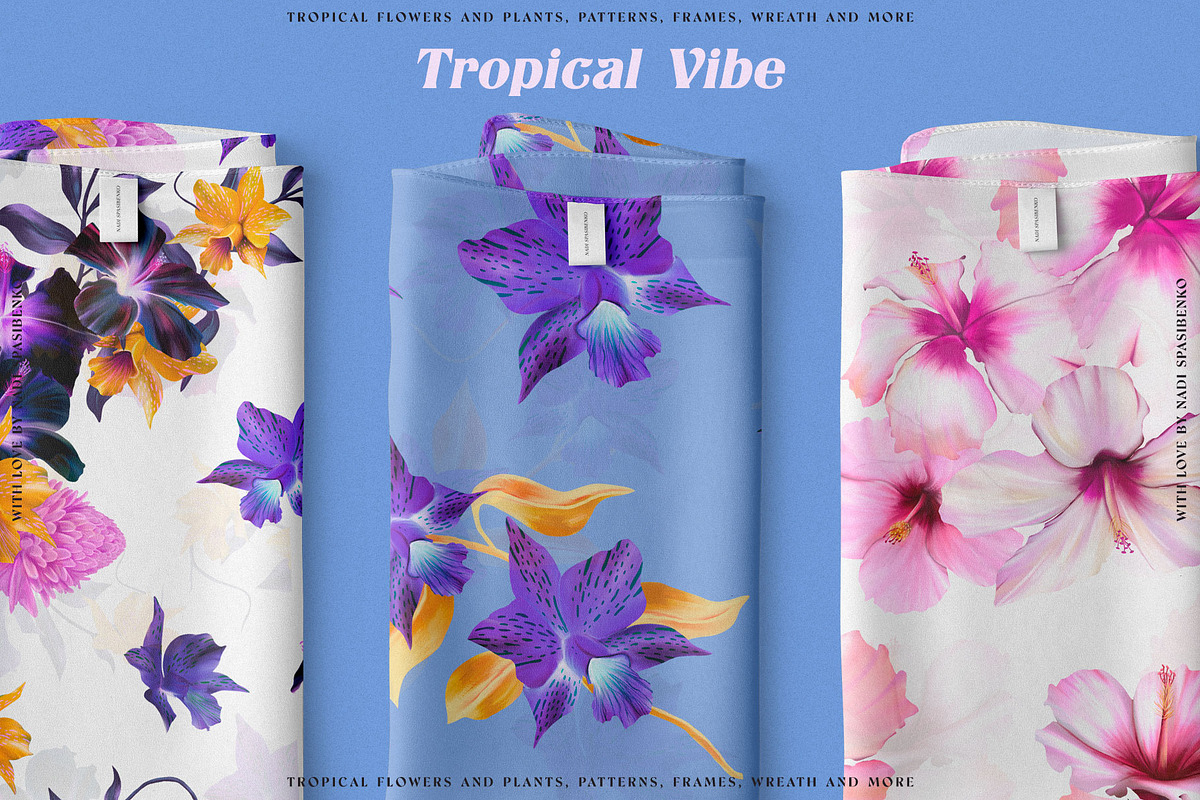 Floral Tropical Vibe, a Wallpaper Graphic by nadispasibenko (Photo 12 of 21)