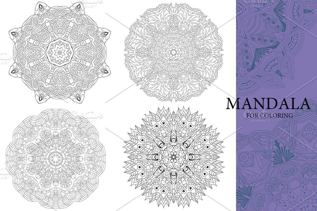 Mandalas for coloring 19, an Object Graphic by Watercolor fantasy (Photo 5 of 5)