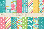 Under The Sea Paper Collection, a Pattern Graphic by Miss Kate (Thumbnail 1 of 17)