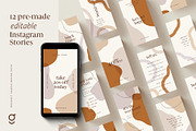 Organic Shapes Brand Pack, a Social Media Template by Galerie Design Studio (Thumbnail 2 of 14)