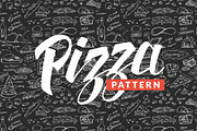 Handdrawn Pizza Pttern, a Pattern Graphic by Ladle&co. (Thumbnail 2 of 2)
