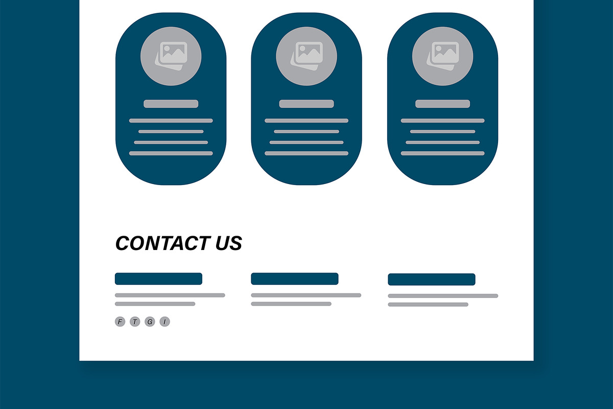 Clean Web Wireframe Template Design, a Wireframe Template by MightyDesign (Photo 6 of 9)