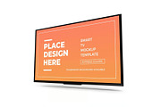 Smart TV Display Mockup Template Set, a Device Mockup by DesignRushMarket (Thumbnail 6 of 11)