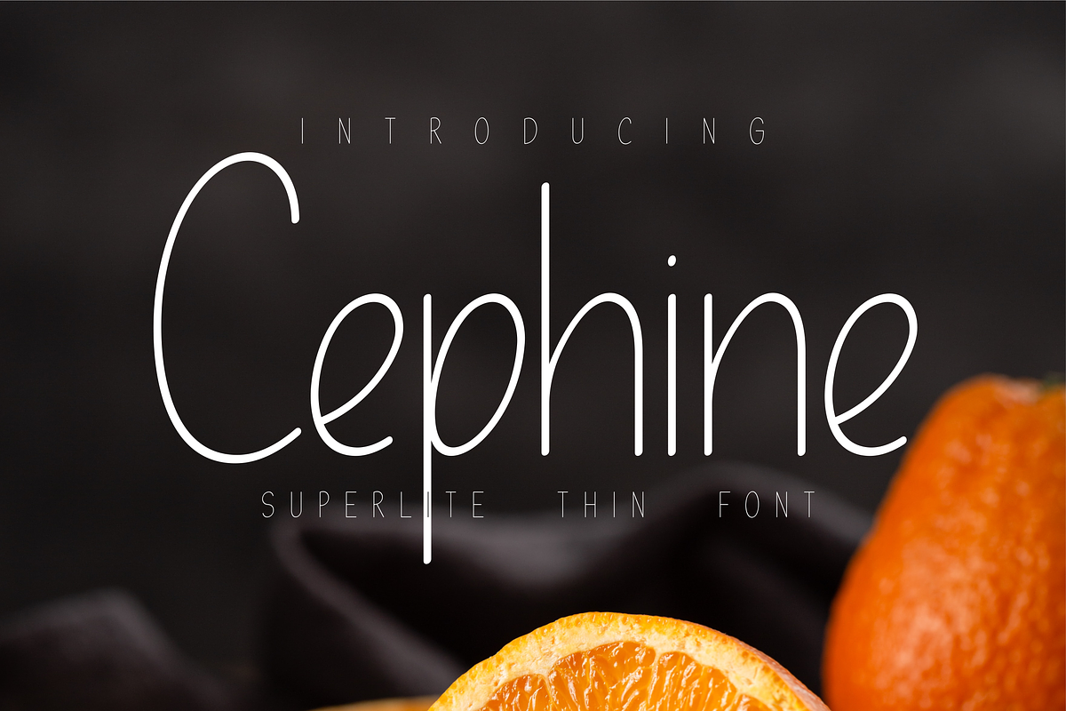 Cephine Lite Description font, a Sans Serif Font by Monoletter Studio (Photo 1 of 3)