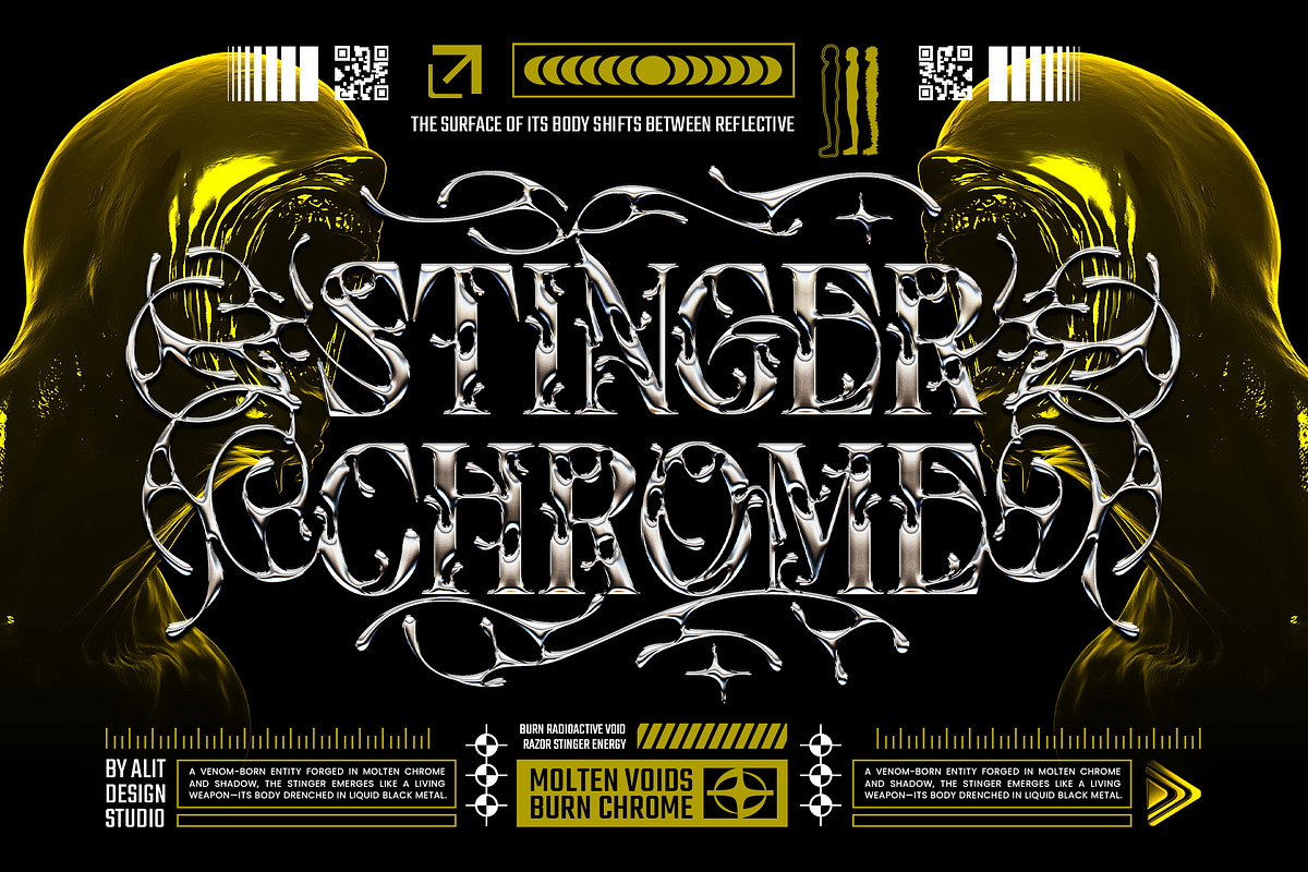 Tribal Hole Typeface, a Serif Font by alit design (Photo 6 of 20)