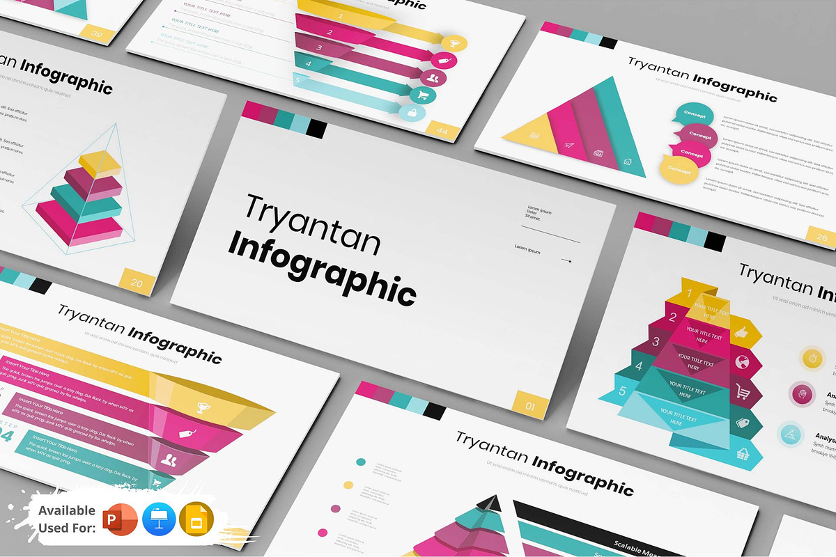 Tryantan Infographic Template, a Presentation Template by Analogous Temp (Photo 1 of 3)