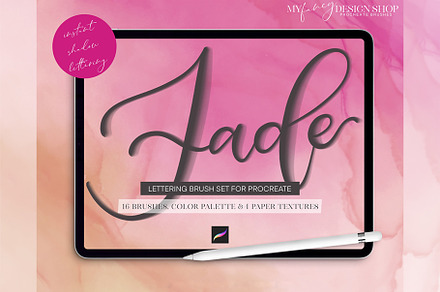 Procreate Fade Lettering Brushes