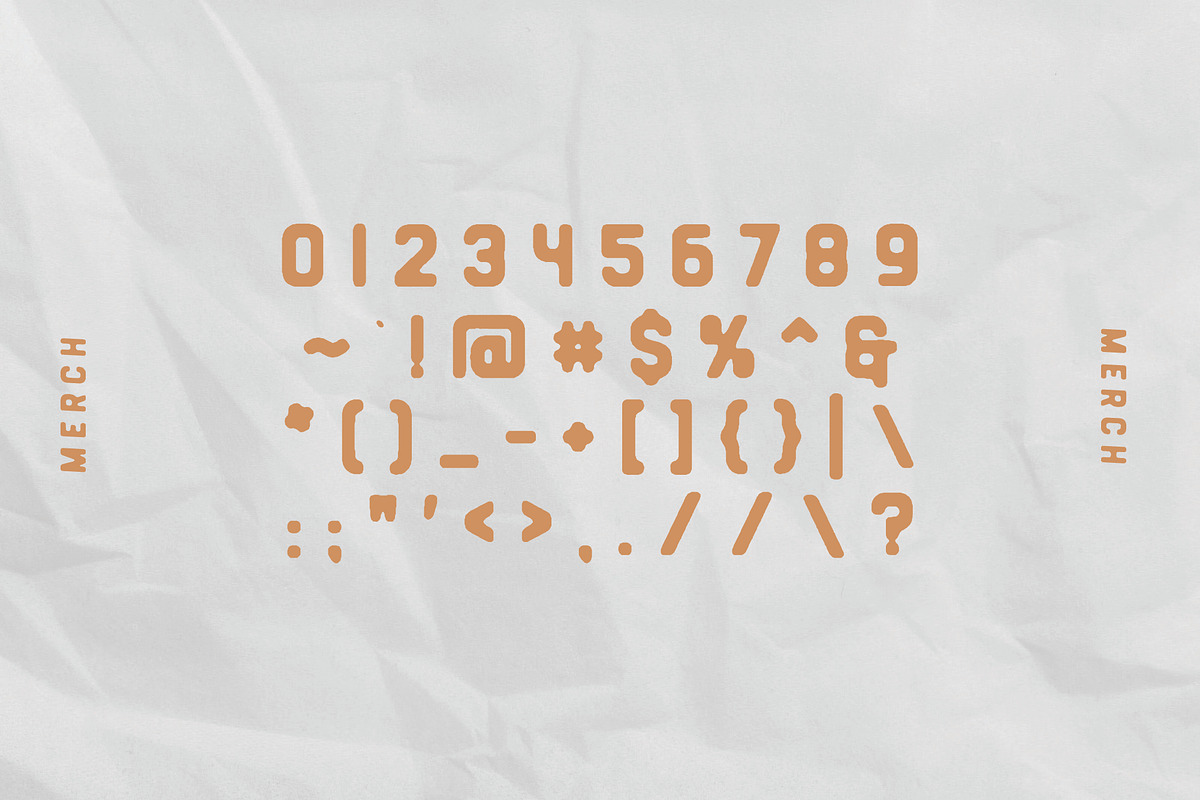 Merch Regular + Thin, a Sans Serif Font by Midnight Grim (Photo 2 of 6)