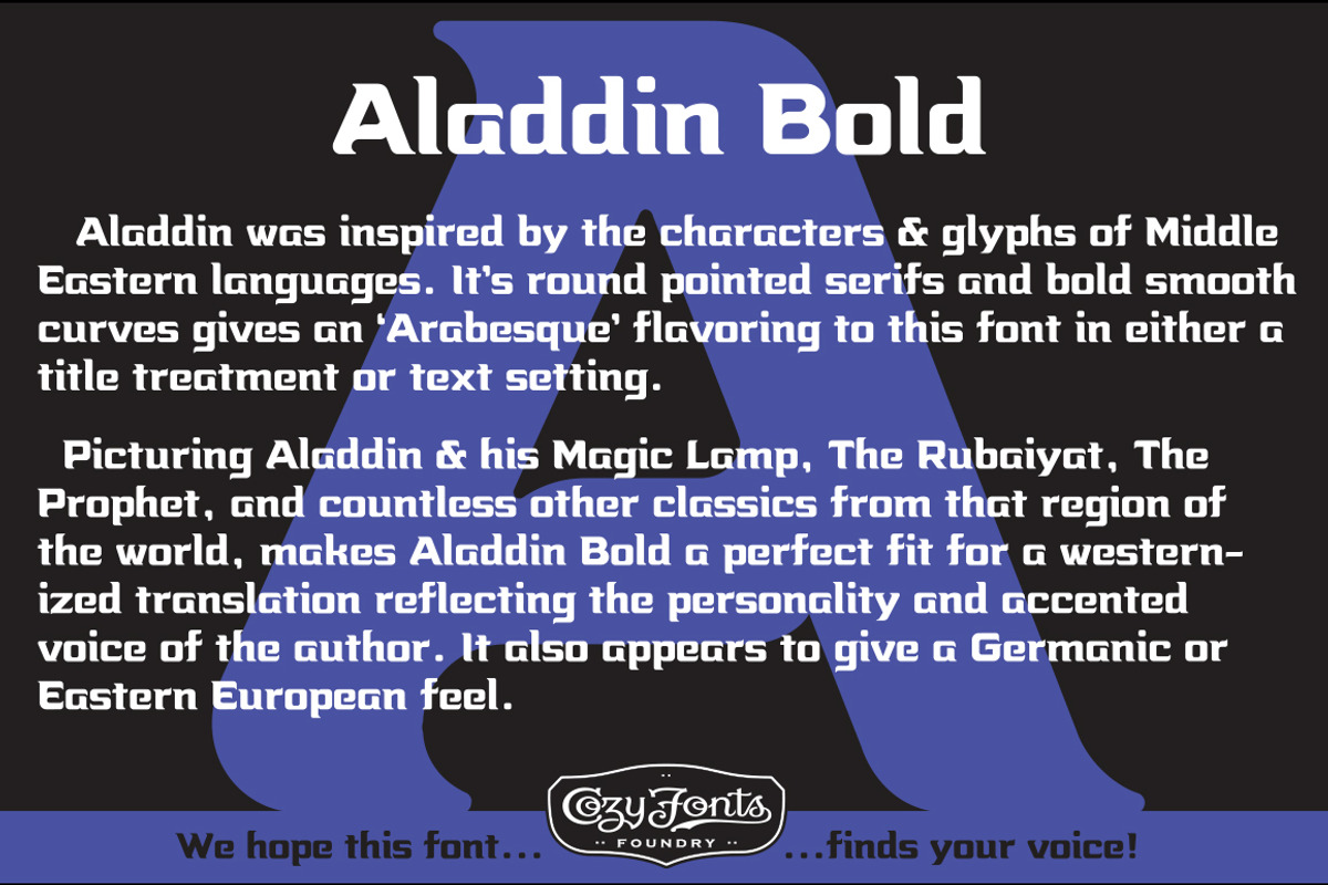Aladdin Bold preview 4